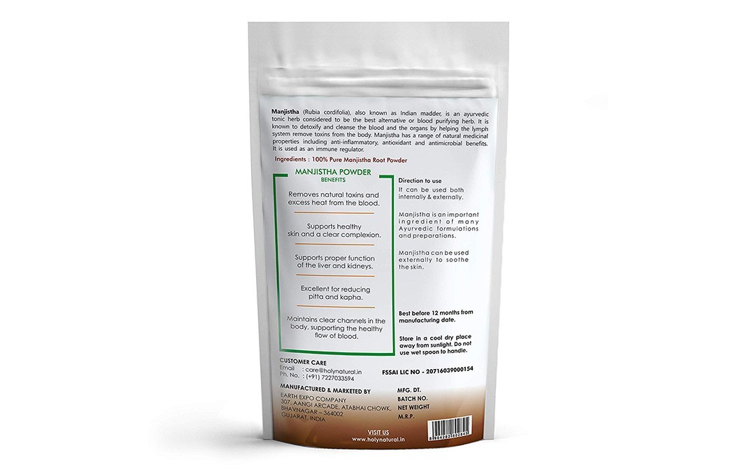 Holy Natural Manjistha Root Powder    Pack  250 grams